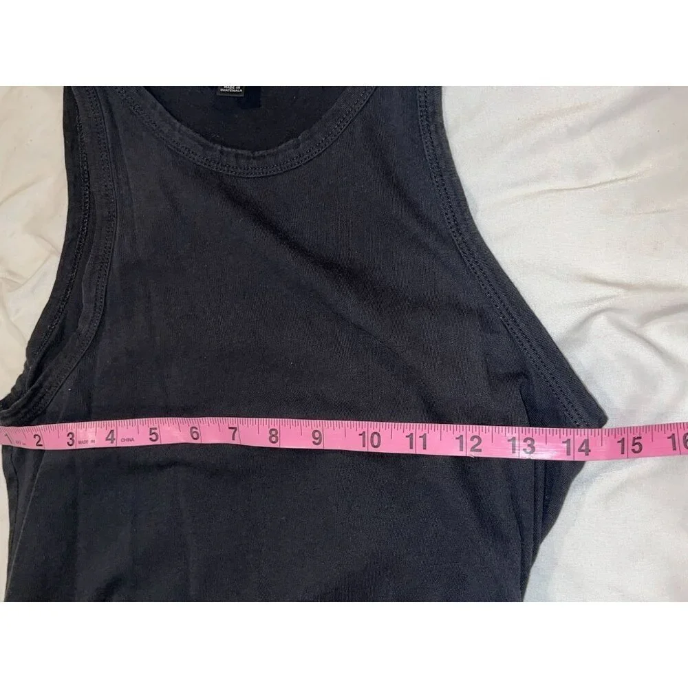 J. Crew Black Casual 100% Cotton Sleeveless Knit Maxi Dress Women's Size S